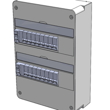 montado panel eléctrico de schneider r si9 varios 3d print model - Mito3D