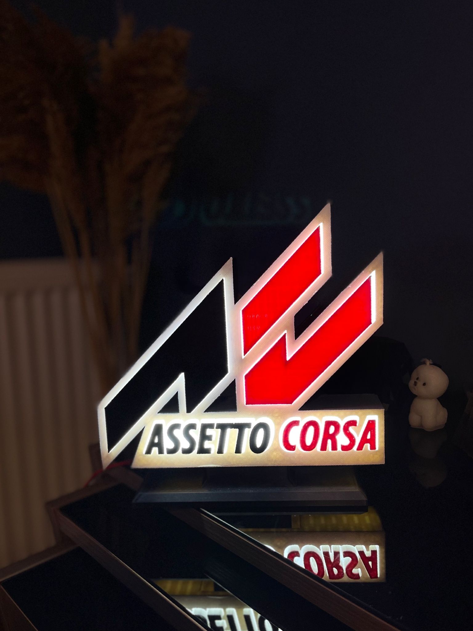 assetto corsa led lamp logo assettocorsa 3D print model - Mito3D