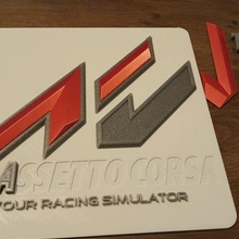 activo corsa logo juego 3d print model - Mito3D