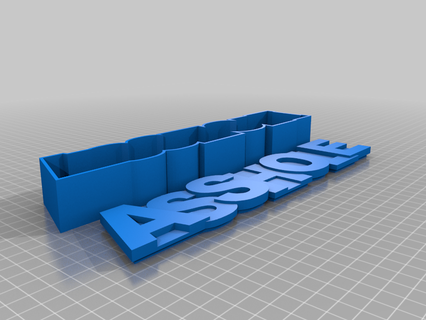 asshole box funny swear art 3d print model - Mito3D