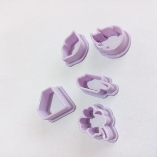 assorted cold porcelain ring cutters v1 cutting hoops earrings cutters hoops porcelain cutters  3d print model - Mito3D