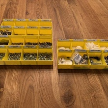 assortment box screws nuts small parts organization compartments 3d print model - Mito3D