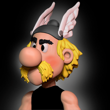 asterix 3d for print character bust 3d print model - Mito3D