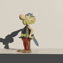 la galia de asterix varios animada albert uderzo hombre guerrero bajo casa 3d print model - Mito3D