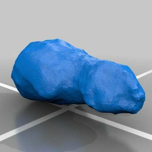 asteróide toutatis astronomia física 3D print model - Mito3D