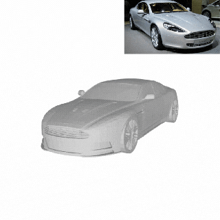 Aston martín rapide 3d print model - Mito3D
