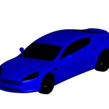 Aston Martin rapide 3d print model - Mito3D