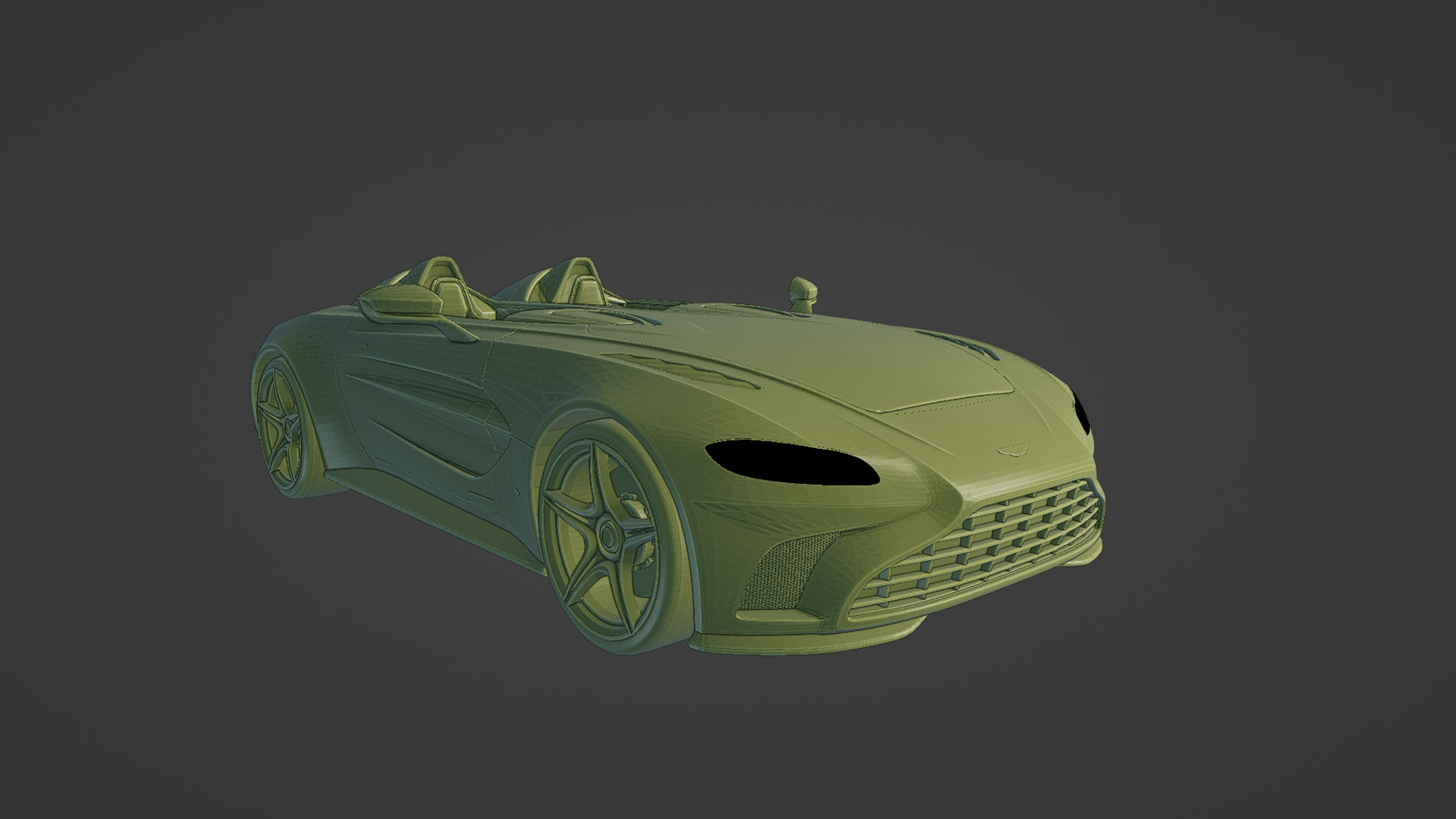 Erstaunen Martin v12 Flitzer 2021 2022 Roadster Vorteil britisch königlich Cabrio Spyder Sport exklusiv Wagen realistisch 3D print model - Mito3D