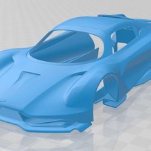 Aston Martin Valhalla 2020 imprimable corps voiture fente scalextric tamiya rc miniz radio contrôle loisir 1 24 28 32 18 3d print model - Mito3D