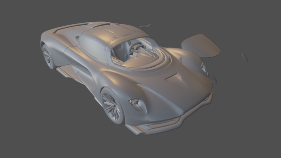 aston Martin Valhalla Spor Dalları araba süper coupe aşırı araç 2022 2023 2021 2020 oyuncak 3d Yazdır 3d print model - Mito3D