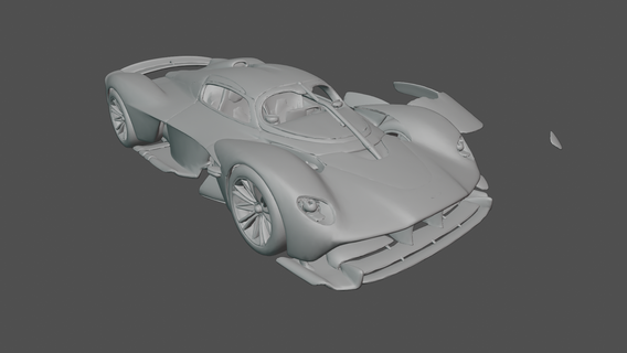 aston martin valkyrie 2022 sports car supercar coupe hyper vehicle 2023 2021 2020 toy 3d print 3d print model - Mito3D