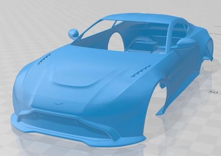 aston martin vantage amr 2020 printable body car slot scalextric rc miniz hobby micro 3d print model - Mito3D