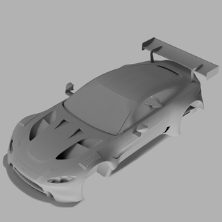 aston martin vantaggio v8 gt3 gioco sport motoristico corsa corpo 3d print model - Mito3D