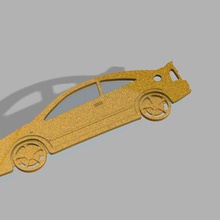 astra coupe keychain 3d print model - Mito3D