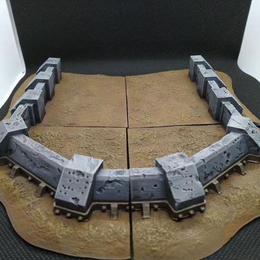 astral planetary defence barricade game warhammer astra militarum 40k 40000 imperial guard hobby scenery decors 28mm wargame 3D print model - Mito3D