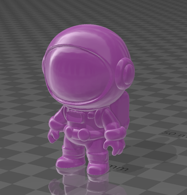 astro star astronaut keychain 3D print model - Mito3D