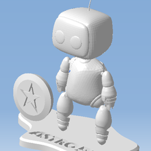 astro bot figurina robot Sony stazione gioco 5 astrobot ps5 ps4 nexgen psvr 3d print model - Mito3D