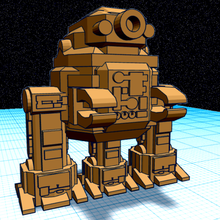 astro tecnologia robô 28mm ficção científica jogos miniatura miniaturas sci fi espaço ópera guerra Função jogando 3d print model - Mito3D