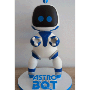 astrobot joystick support standy console sony playstation funko pop figurine astro bot ps4 ps5 video game xbox nintendo playroom 3d print model - Mito3D