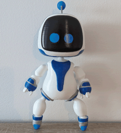 astrobot ps5 articulated totaku video game sony playstation funko pop figurine astro bot ps4 toy flexi playroom c-bot 3d print model - Mito3D