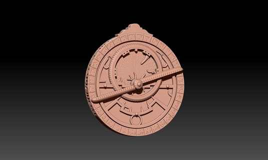 Astrolabium Halskette Schmuck 3d print model - Mito3D
