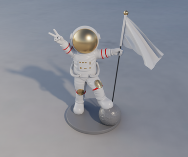 astronauta gioco giocattolo 3d print model - Mito3D