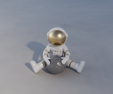 astronauta juego juguete 3d print model - Mito3D