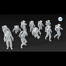 astronauta arte spazio Apollo tuta spaziale scientific person moonwalk navicella sci fi futuristico futuro 3d print model - Mito3D