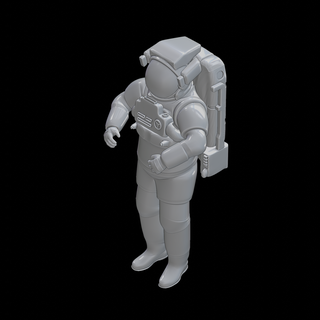 astronaute 3d impression modèle nasa Iss espace scaphandre costume figurine miniature scifi 3d print model - Mito3D