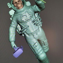 Astronaut Leiche 3d print model - Mito3D