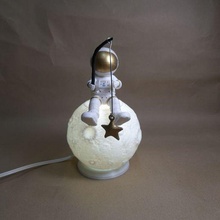 astronaut fishing lamp 3d print model - Mito3D
