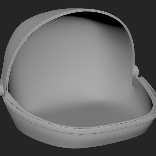 astronauta capacete luminária caixa 3D print model - Mito3D