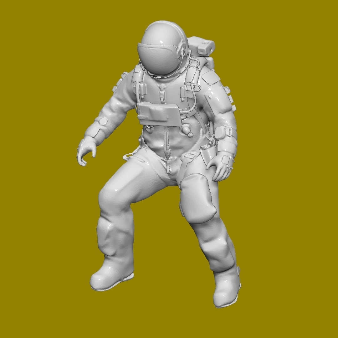 astronaut people character 3D print model - Mito3D