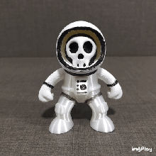 astronaut skull art lost space toy kid astro 3d print model - Mito3D