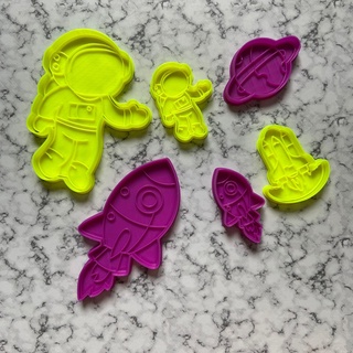 astronaut space cutter stamp cookie cookies fondant bakery icyng cutters 3d print model - Mito3D