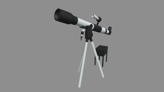 astronomia telescopio kit lente treppiedi attrezzature tecnologia pianeta posto sedere laboratorio ottico stella canone binoculare monoculare 3d print model - Mito3D
