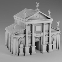 astrov greco Gotico Cattedrale architettura mitologia 40k wargaming cthulu 3d print model - Mito3D