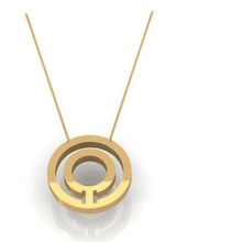 asu jewelry art jewelry neckless silver gold fashion snow 3d print model - Mito3D