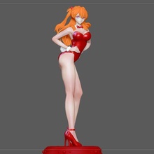 asuka langley conejito evangelion anime sexy niña personaje 3d print model - Mito3D