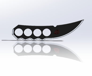 asuma weapon konoha naruto ninja 3d print model - Mito3D