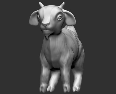 asuncion goat goat capricorn baby goat paws baby philip kid mount farm  3d print model - Mito3D