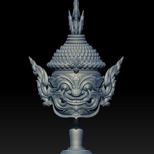 asura mini statue de la 3d pour imprimer le modèle art thai ramayana titan classique 3d print model - Mito3D