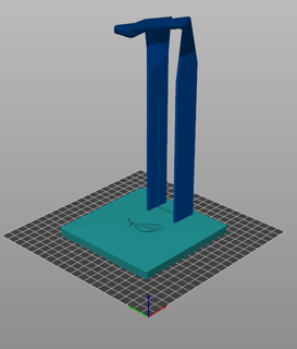 asus rog throne argb headphone support stand computer gamer 3d print model - Mito3D