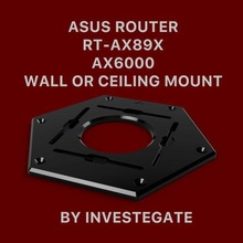 asus router wall ceiling mount bracket rt-ax89x ax6000 template tool ax89x gt-ax89x gtax89x mounting rtax89x parts 3d print model - Mito3D