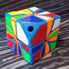 assimétrico dino 2x2 cubo de rubik jogo mecânico brinquedos rubiks cube quebra-cabeça 3d print model - Mito3D