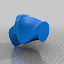 asymmetrical vase v1 home decor 3d print model - Mito3D