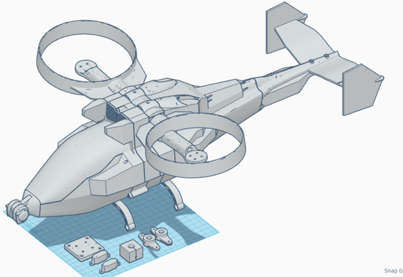 at-99 avatar gunship scorpion free 3d print model - Mito3D