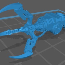 at18 warhound claw proxies game adeptus titanicus titan warhammer40k 3d print model - Mito3D