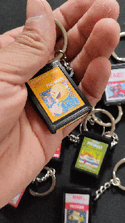 atari keychain Jewelry nintendo key rings pacman classic gamer pc video games 3d print model - Mito3D