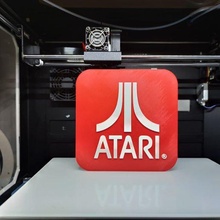 Atari logo oyun retro makinesi nintendo nostaljik 3d print model - Mito3D